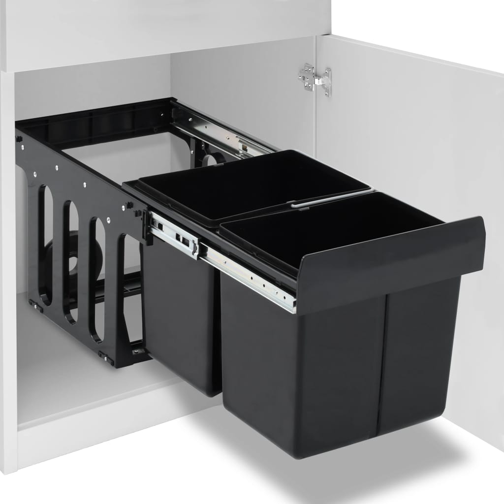 Vidaxl inbouwpullenbak uittrekbaar soft-close 36 l