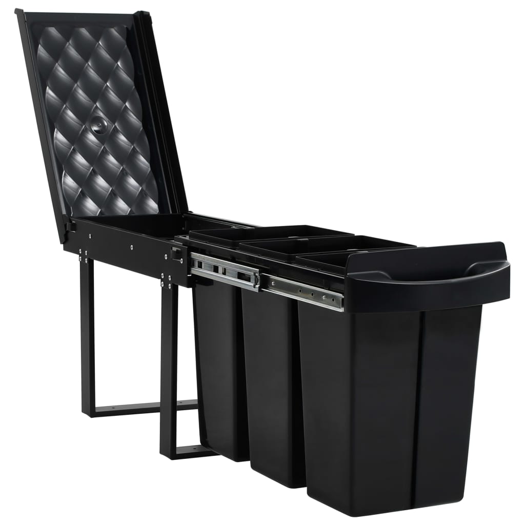 Vidaxl inbouwpullenbak uittrekbaar soft-close 36 l