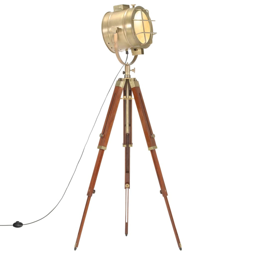 Vidaxl vloerlamp driepoot 165 cm massief mangohout
