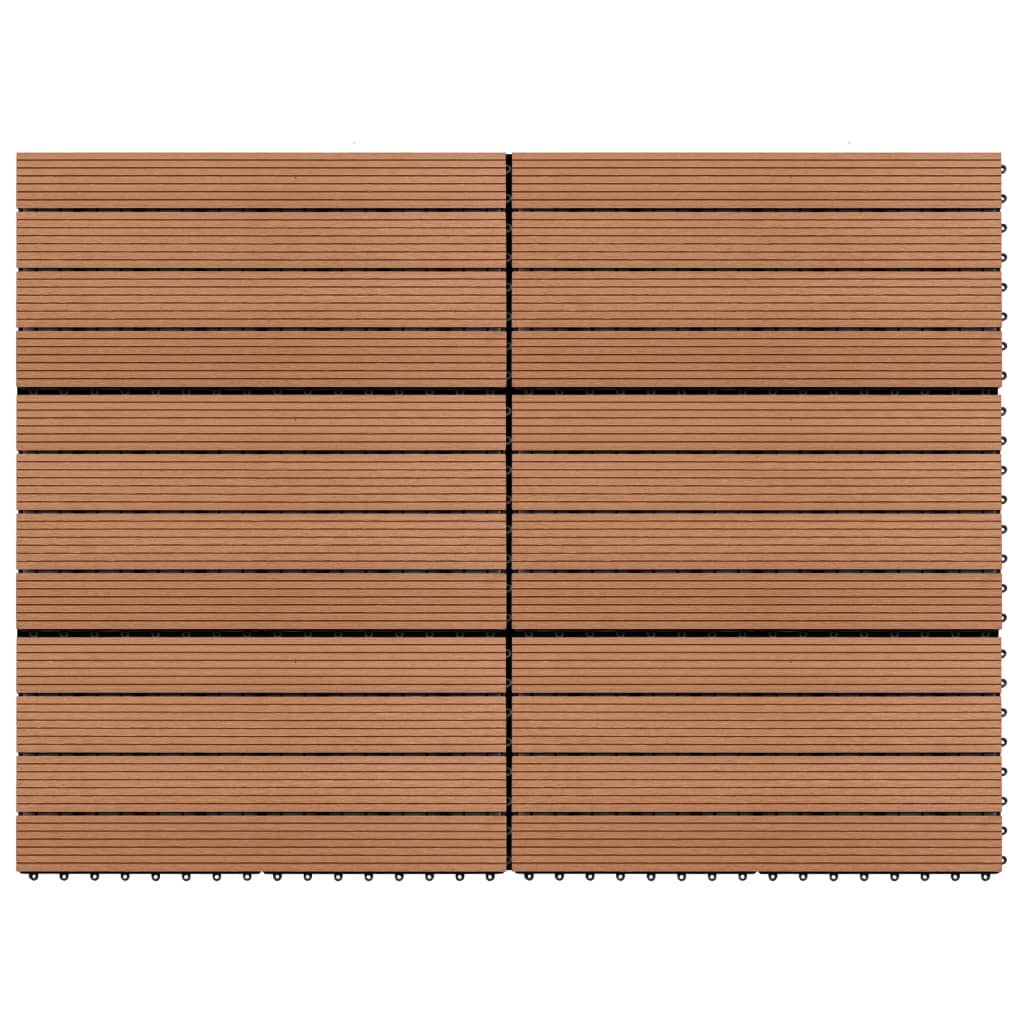 Vidaxl tegels 6 st 1m² 60x30 cm hkc bruin
