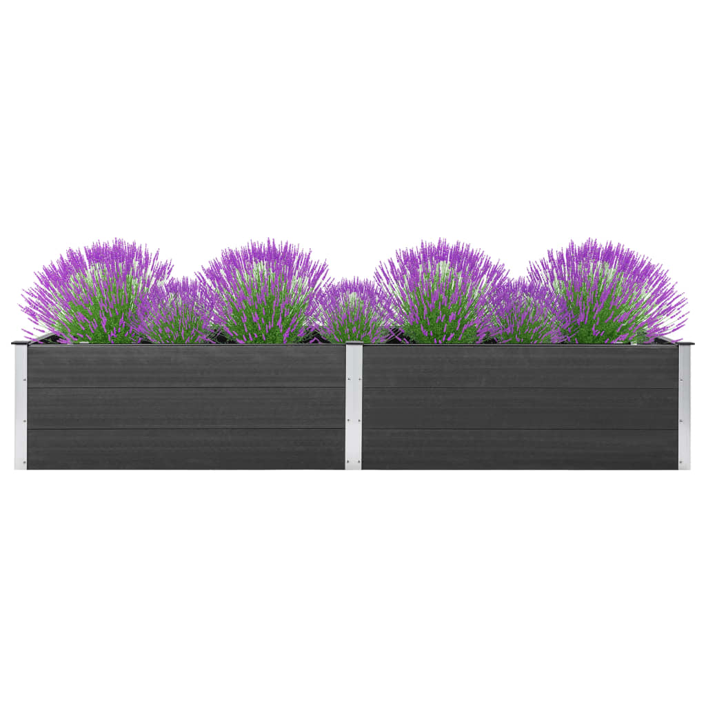 VidaXL Plantenbak 300x100x54 cm HKC grijs