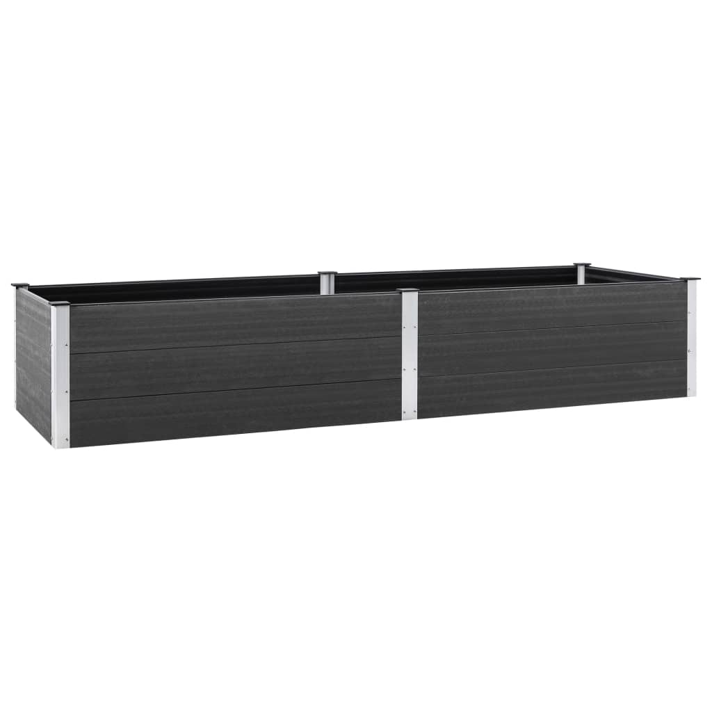 VidaXL Plantenbak 300x100x54 cm HKC grijs