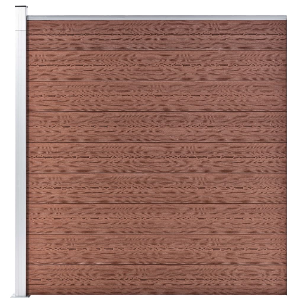Vidaxl tuinscherm 175x186 cm hkc bruin