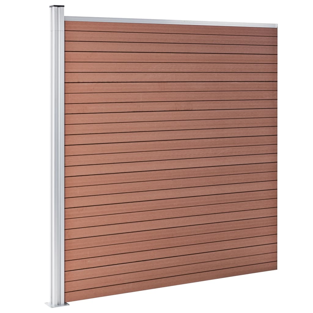 Vidaxl tuinscherm 175x186 cm hkc bruin