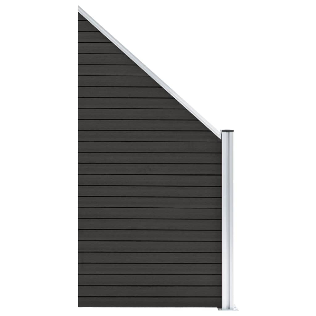 Vidaxl beschermpaneel 95x(105-180) cm hkc grijs