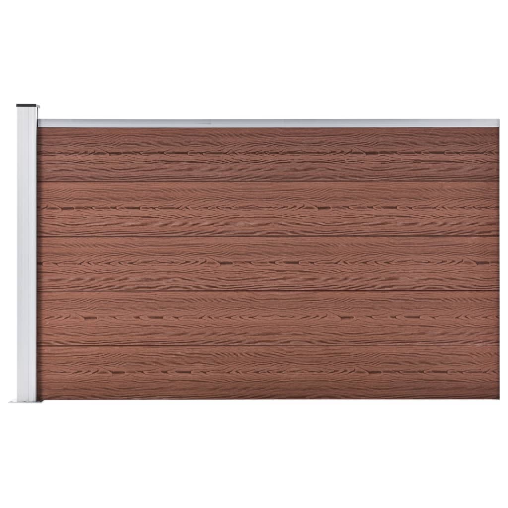 Vidaxl tuinscherm 175x105 cm hkc bruin