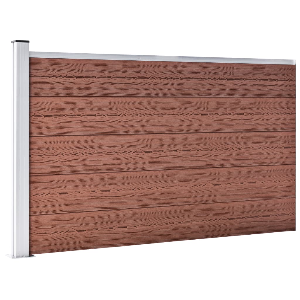 Vidaxl tuinscherm 175x105 cm hkc bruin