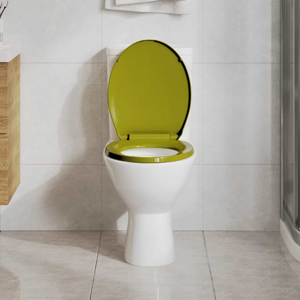 Vidaxl toiletbril softclose ovaal groen