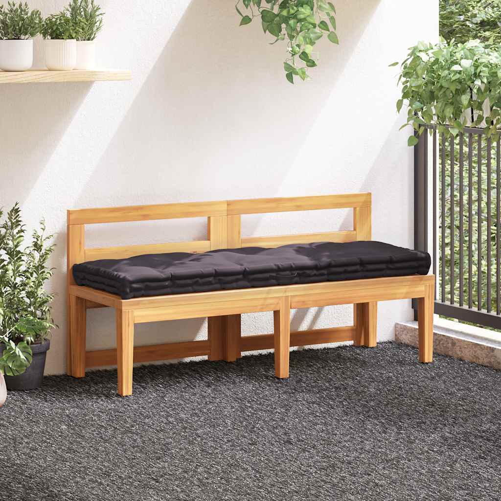 Vidaxl palletvloerkussen 120x40x7 cm katoen antraciet