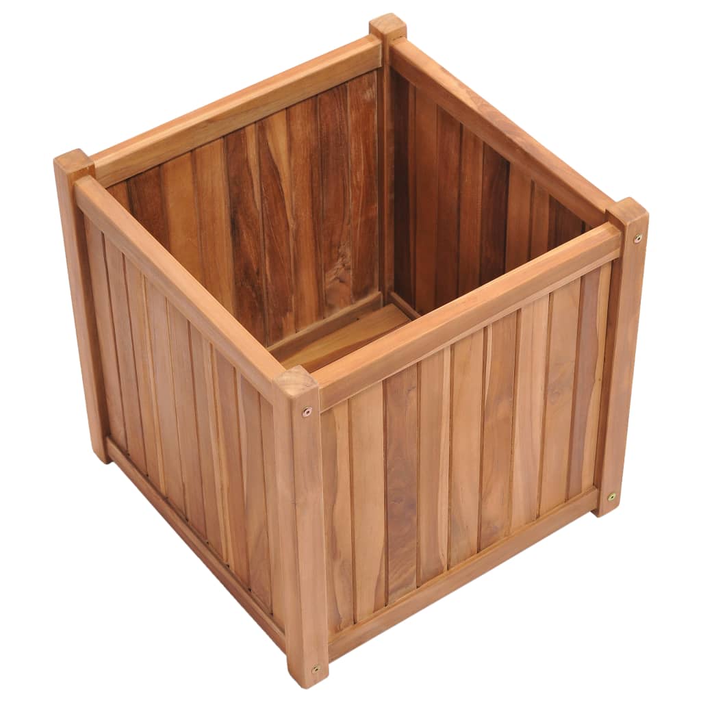 VidaXL Plantenbak 50x50x50 cm massief teakhout