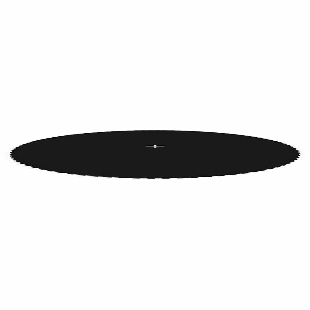 VidaXL Springmat voor 15 voet 4,57 m ronde trampoline stof zwart