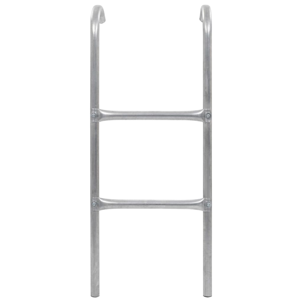 Vidaxl trampolineladder met 2 sporten 72 cm staal zilverkleurig (geschikt voor 65 cm hoogte)