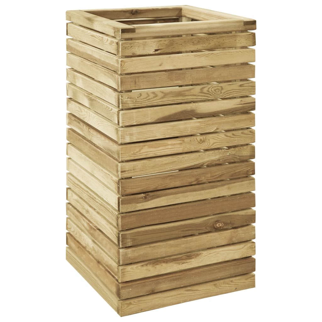 VidaXL Plantenbak geïmpregneerd groenhout 50x50x100 cm