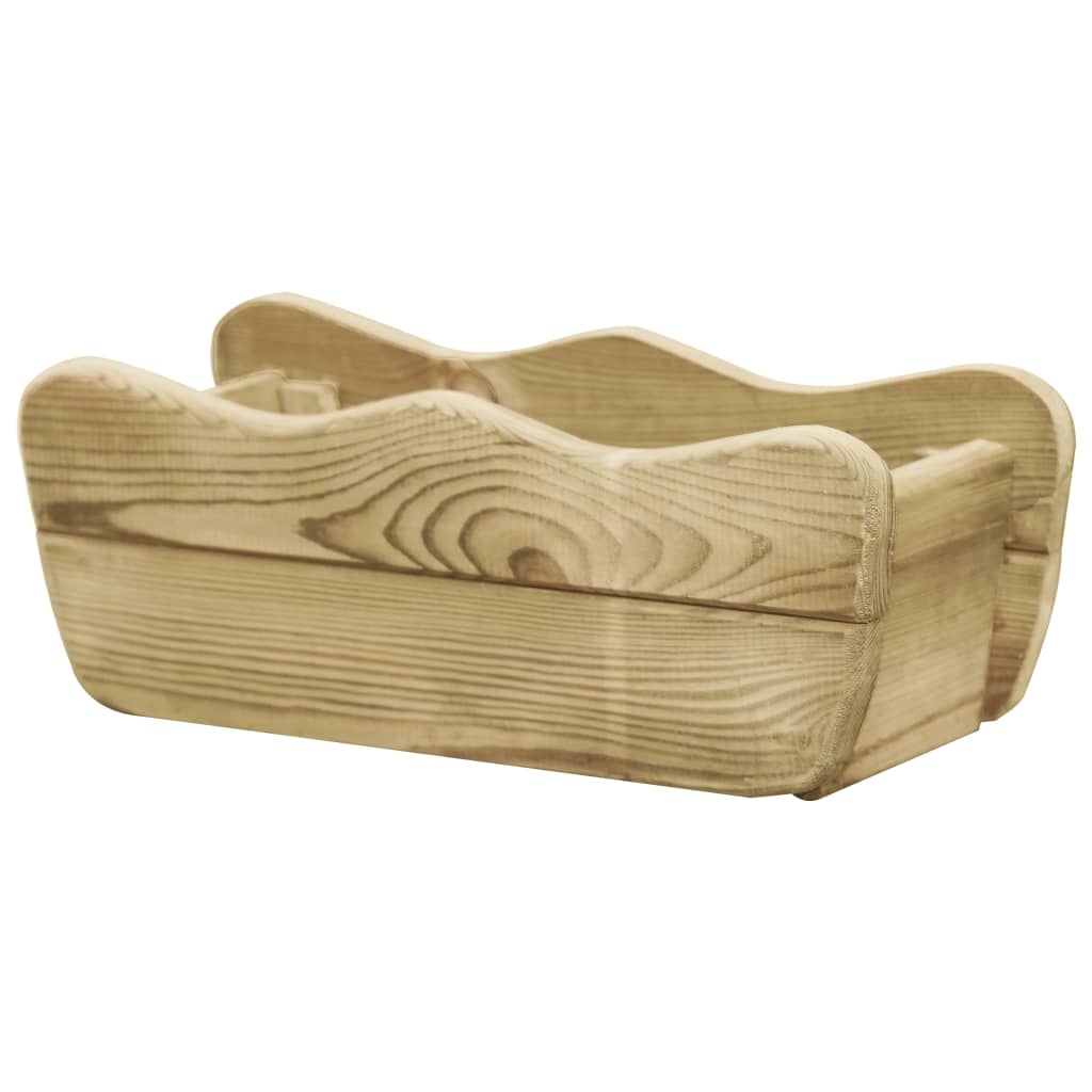 VidaXL Plantenbak geïmpregneerd groenhout 50x18x18 cm