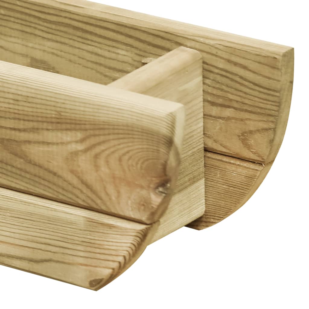 VidaXL Plantenbak 80x16x16 cm geimpregneerd groenhout