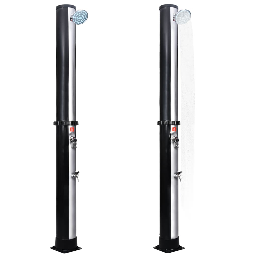 Vidaxl buitendouche solar met douchekop en kraan 40 l