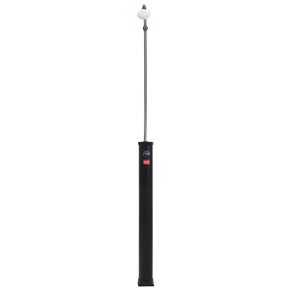Vidaxl buitendouche solar 8 l 215 cm zwart