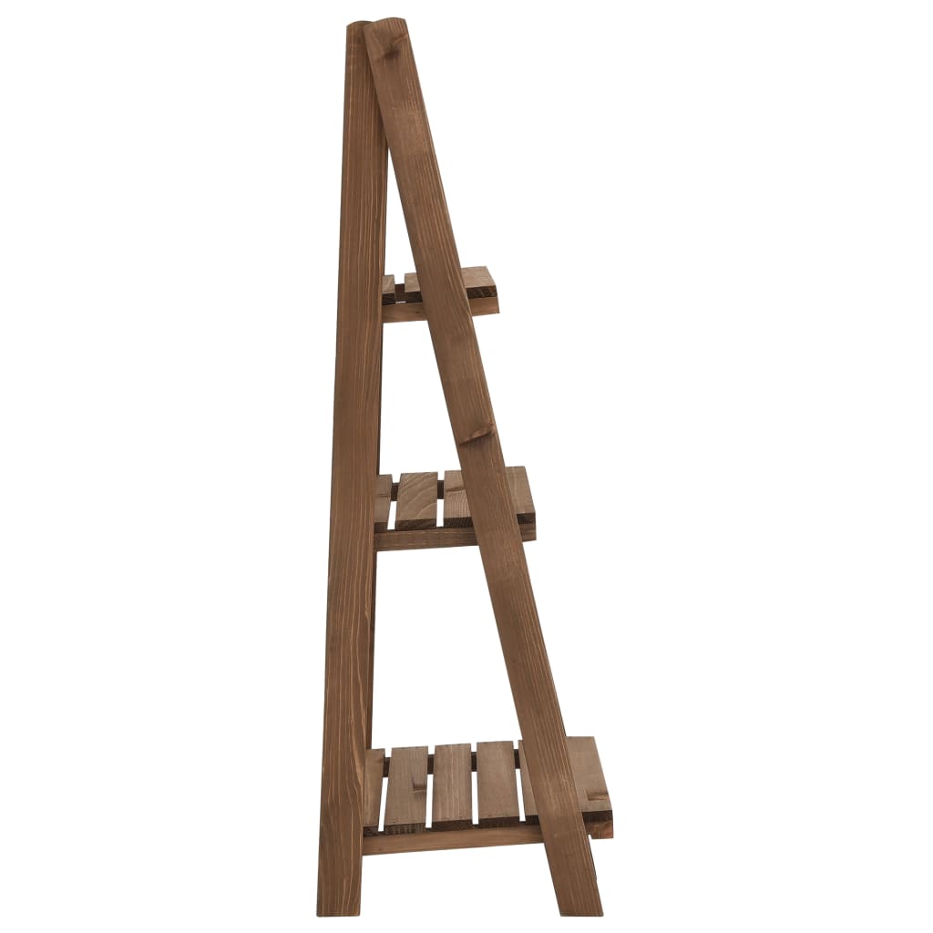 Vidaxl plantenstandaard 3-laags met bord 40x30x90 cm massief vuurhout