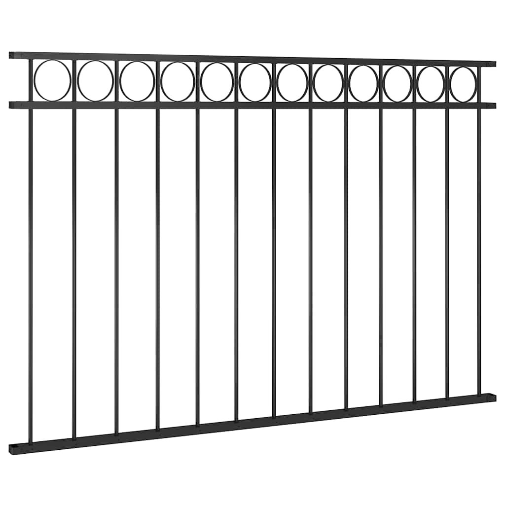 Vidaxl beschermpaneel 1,7x1m staal zwart
