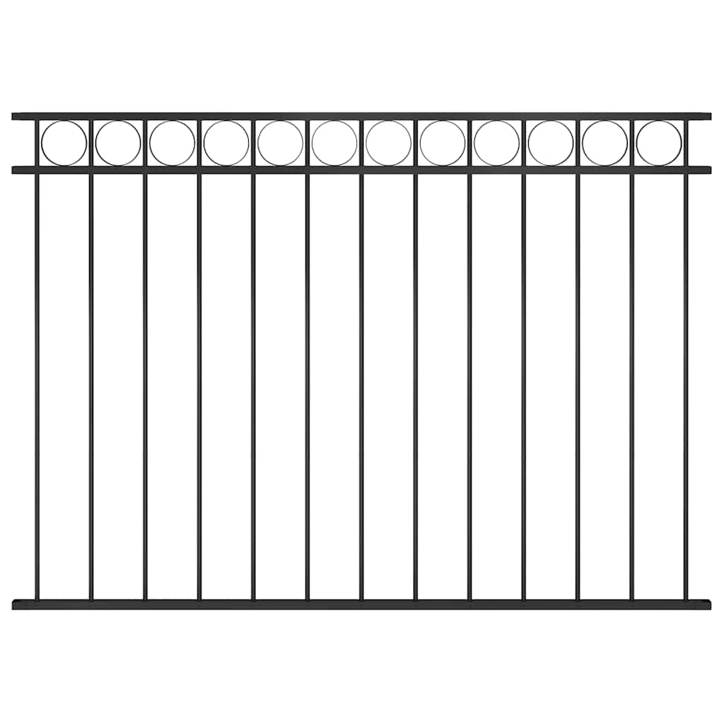Vidaxl beschermpaneel 1,7x1,2m staal zwart