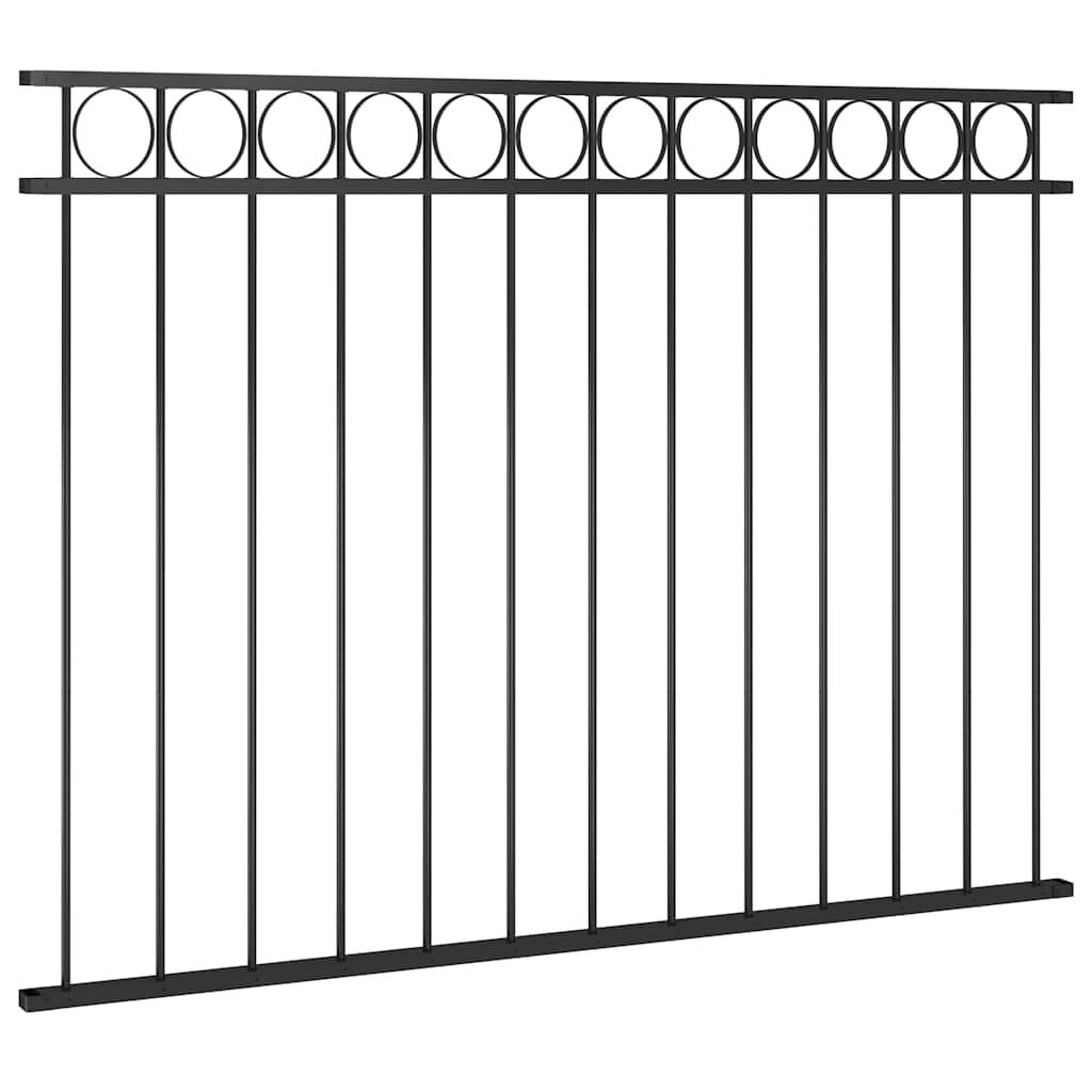 Vidaxl beschermpaneel 1,7x1,2m staal zwart