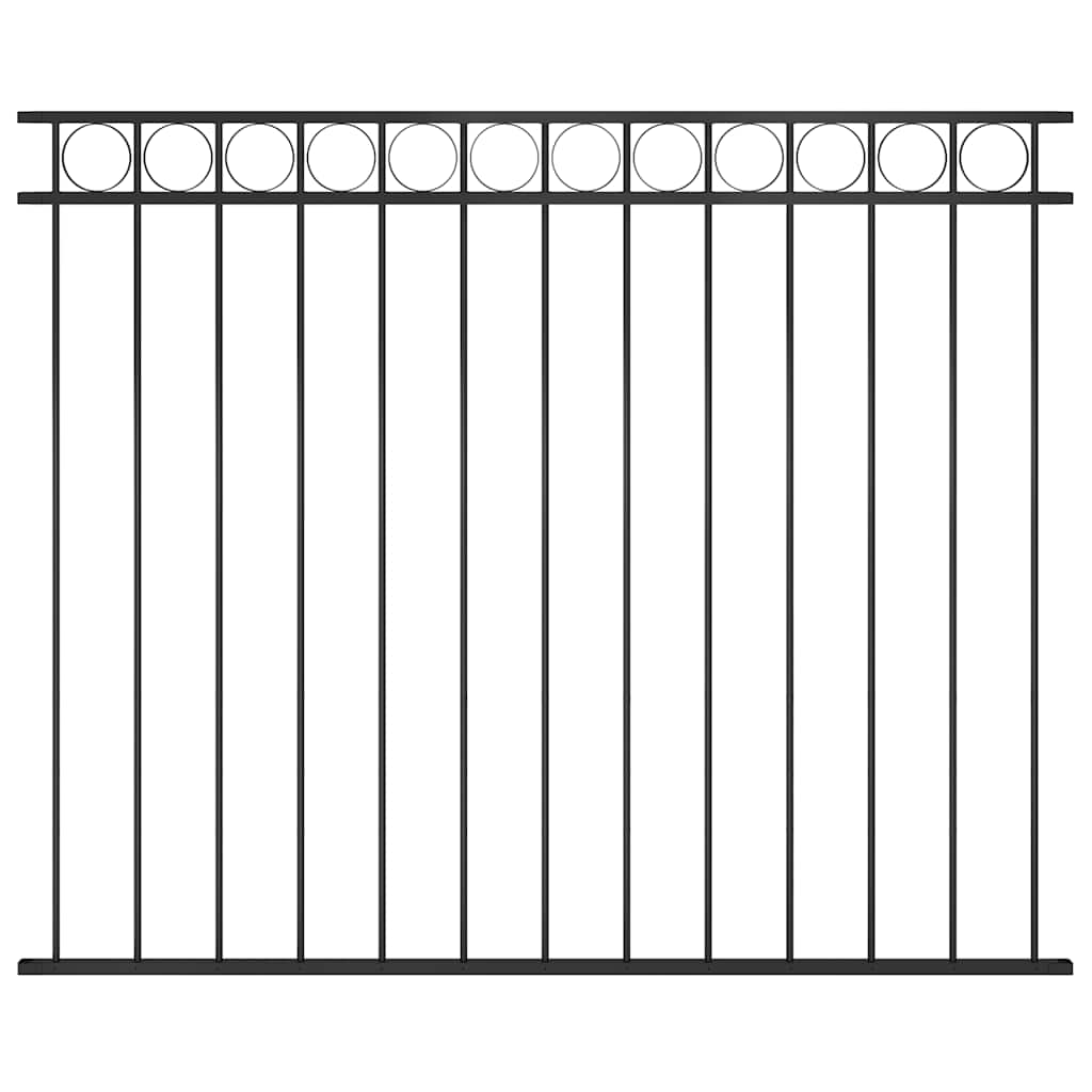 Vidaxl beschermpaneel 1,7x1,5m staal zwart