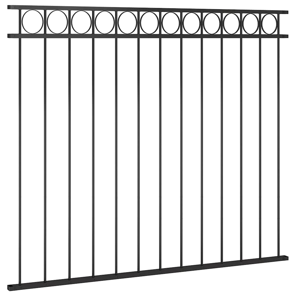Vidaxl beschermpaneel 1,7x1,5m staal zwart
