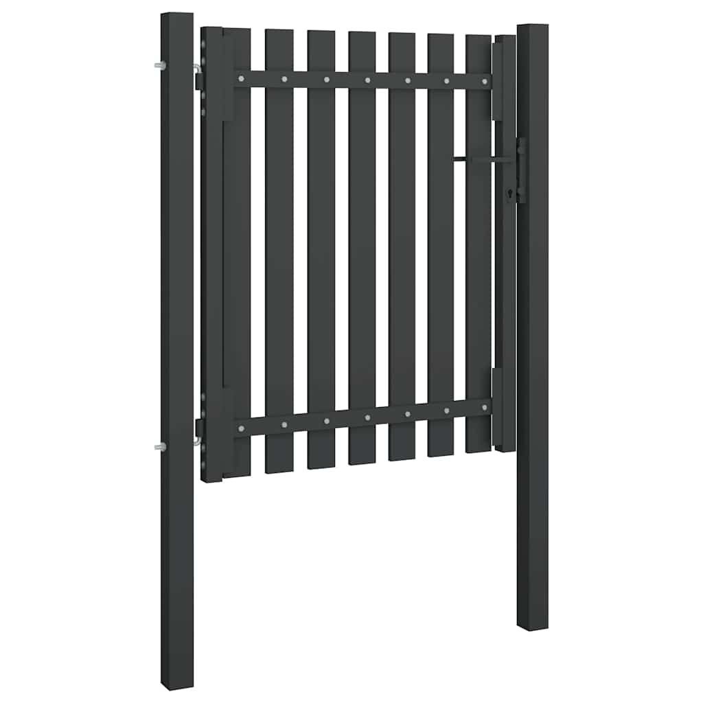 Vidaxl poort 1x1,5m staal antraciet