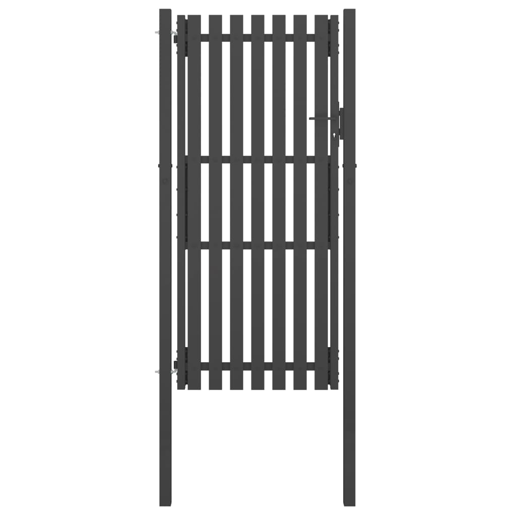 VidaXL Poort 1x2,5m staal antraciet