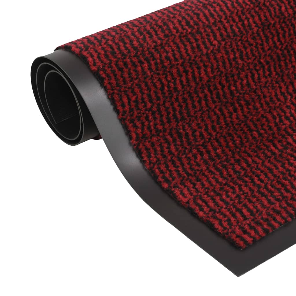 Vidaxl droogloopmatten 2 st rechthoekig getuft 60x90 cm rood