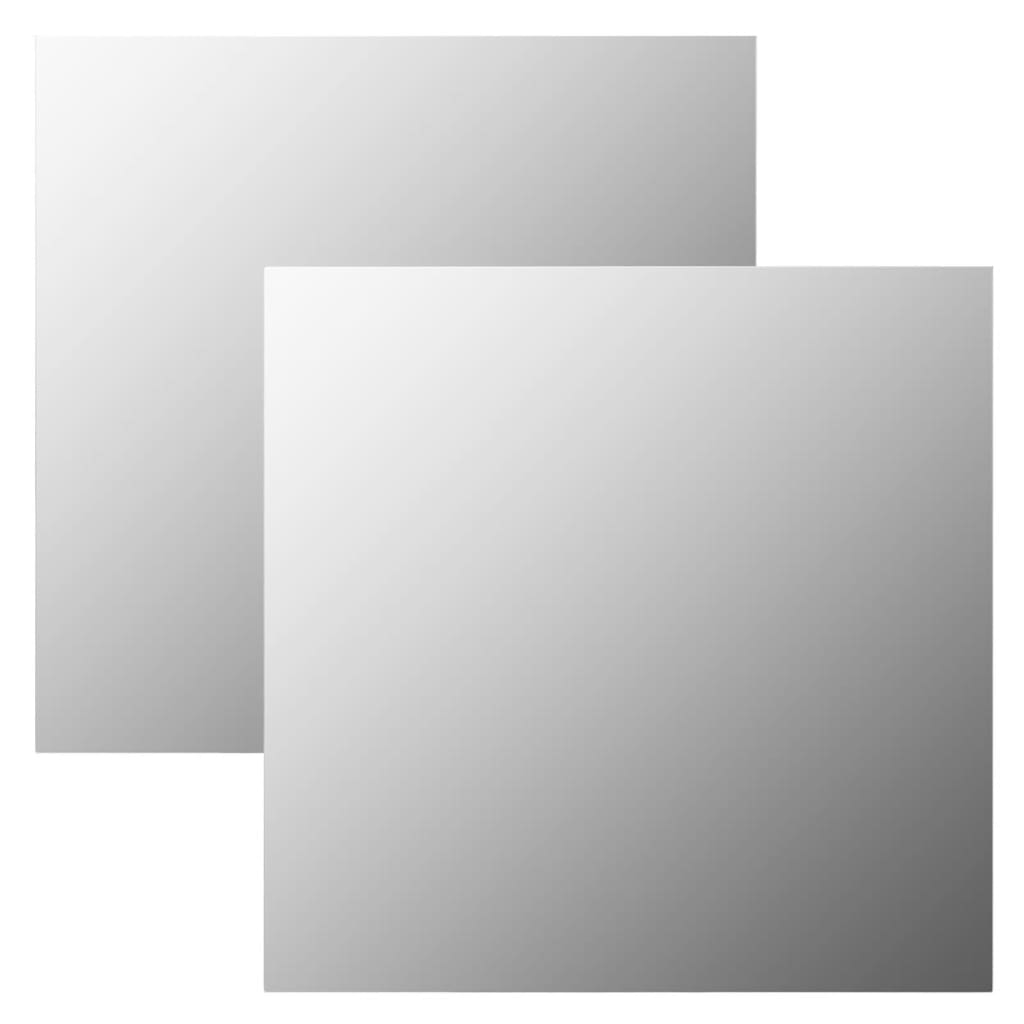 Vidaxl wandspiegels 2 st vierkant 60x60 cm glas