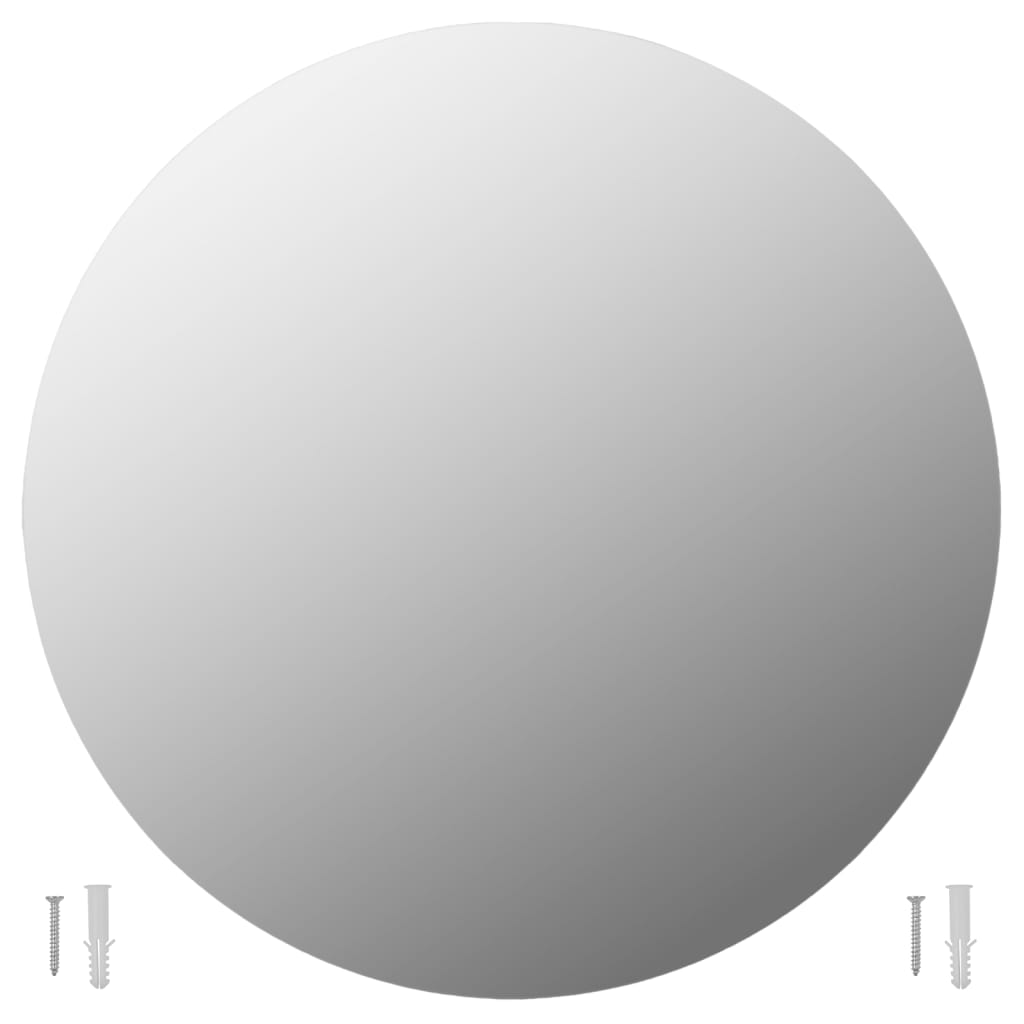 Vidaxl wandspiegels 2 st rond 50 cm glas