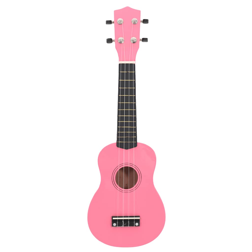 Vidaxl ukeleleset met tas voor kinderen sopraan 21'' roze