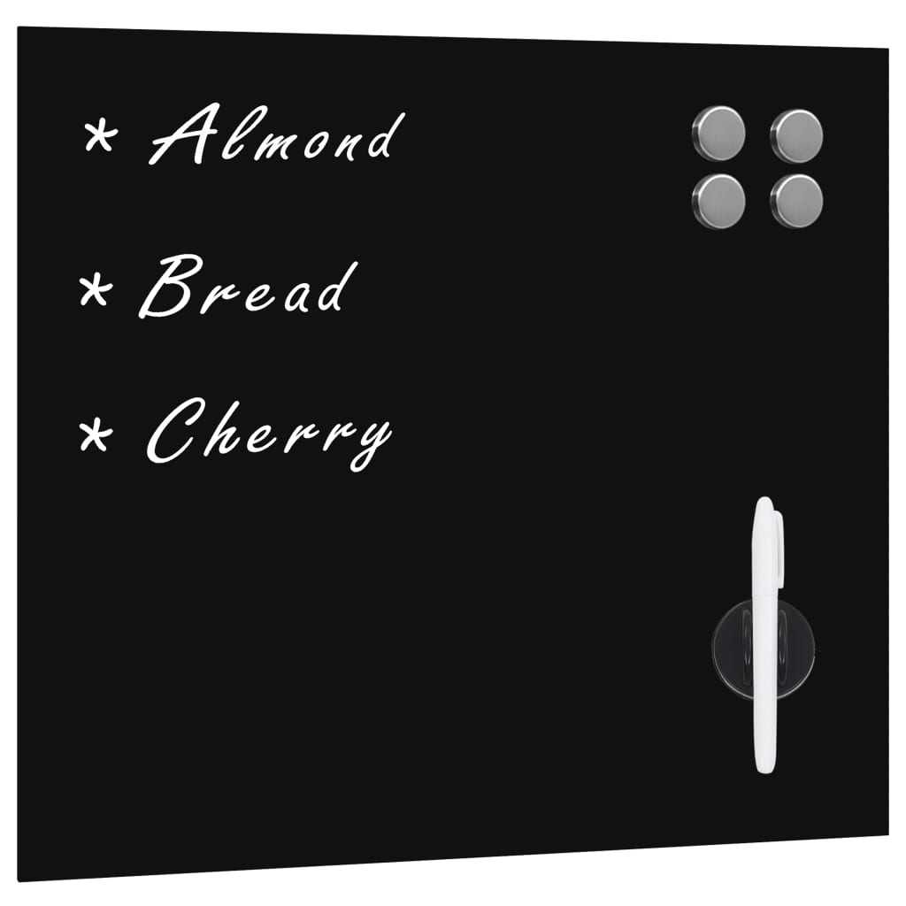 VidaXL Magneetbord voor aan de toverstaf 40x40 cm glas