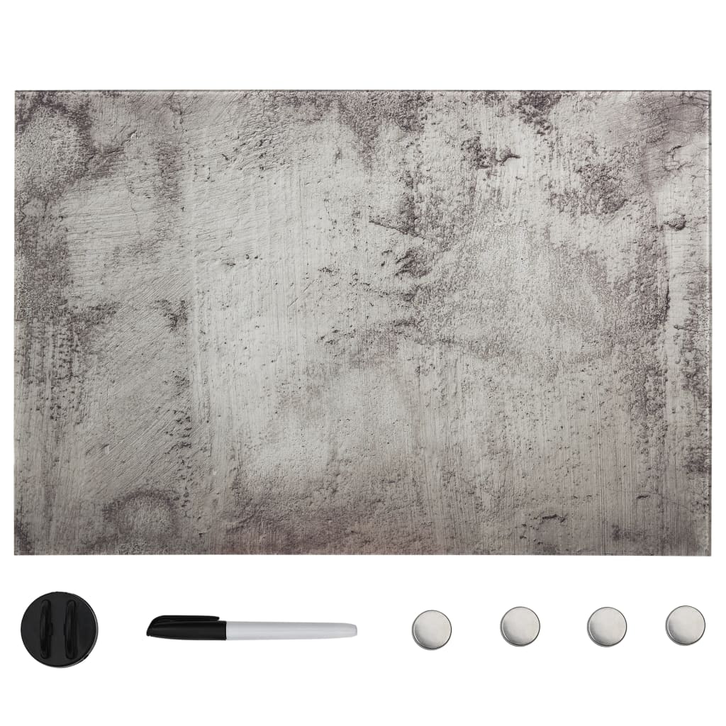 Vidaxl magneetbord wandmontage 60x40 cm glas