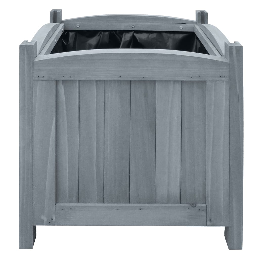 Vidaxl plantenbakken verhoogd 2 st 30x30x30 cm massief vuurhout