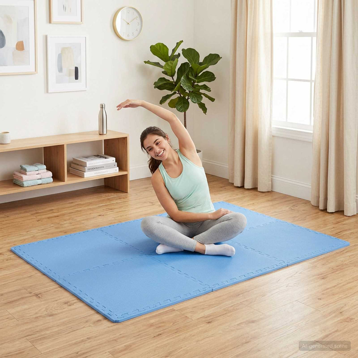 Vidaxl vloermatten 6 st 2,16 ㎡ eva-schuim blauw
