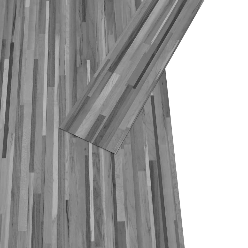 Vidaxl vloerplanken niet-zelfklevende 5,26 m² 2 mm pvc gestreept grijs