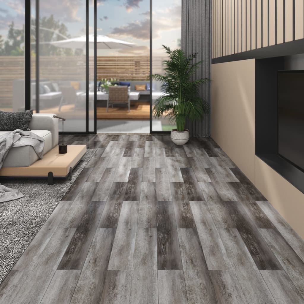 Vidaxl vloerplanken niet-zelfklevende 5,26 m² 2 mm pvc gestreept hout