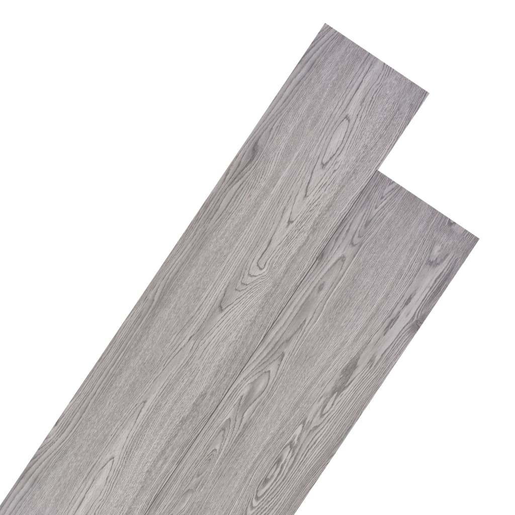VidaXL Vloerplanken niet-zelfklevende 4,46 m² 3 mm PVC donkergrijs