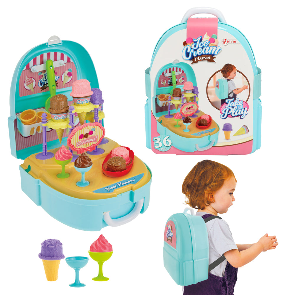 Toi-toys toi speelgoed speelset ijsjes in rugzak