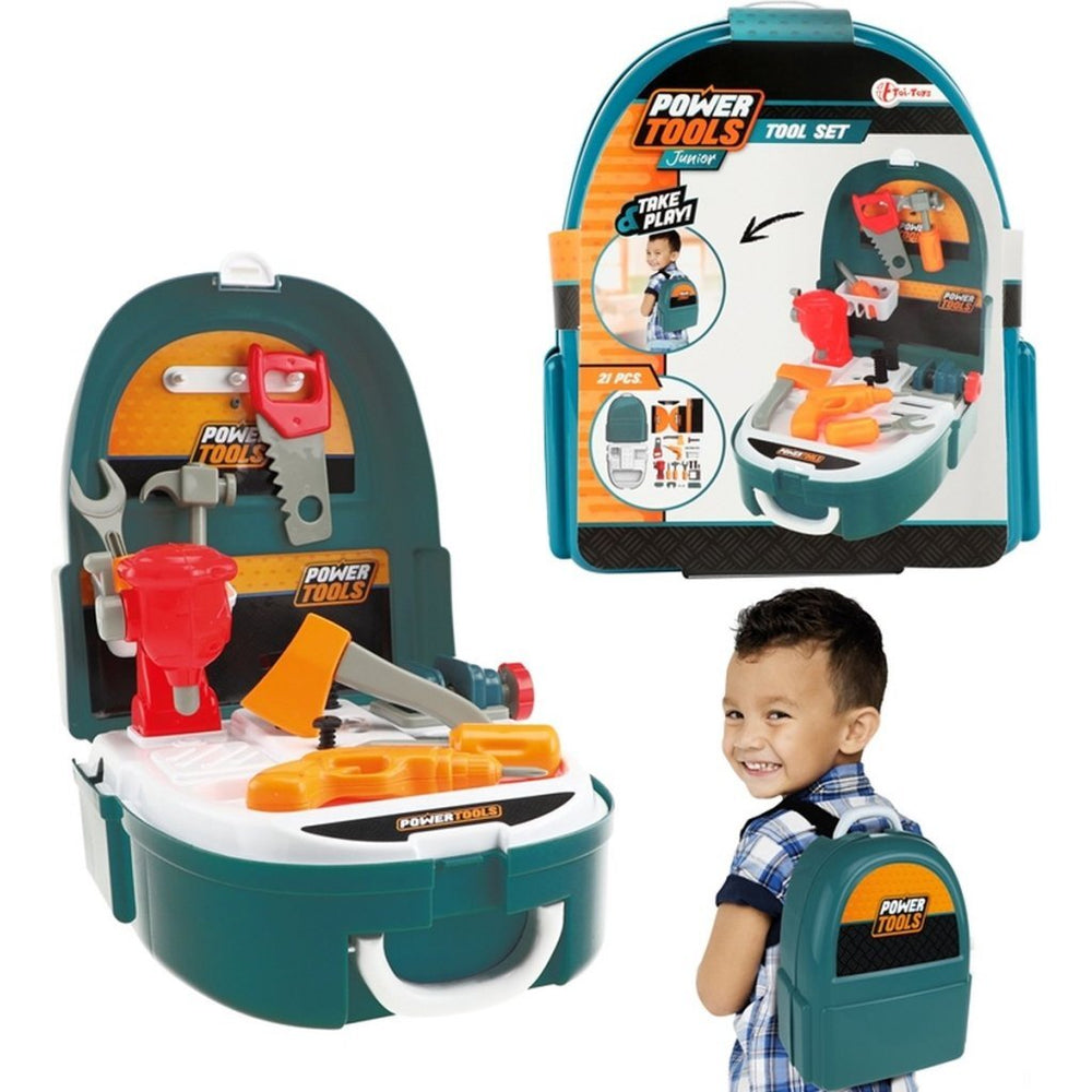 Toi-toys elektrisch gereedschap gereedschapsset in rugzak