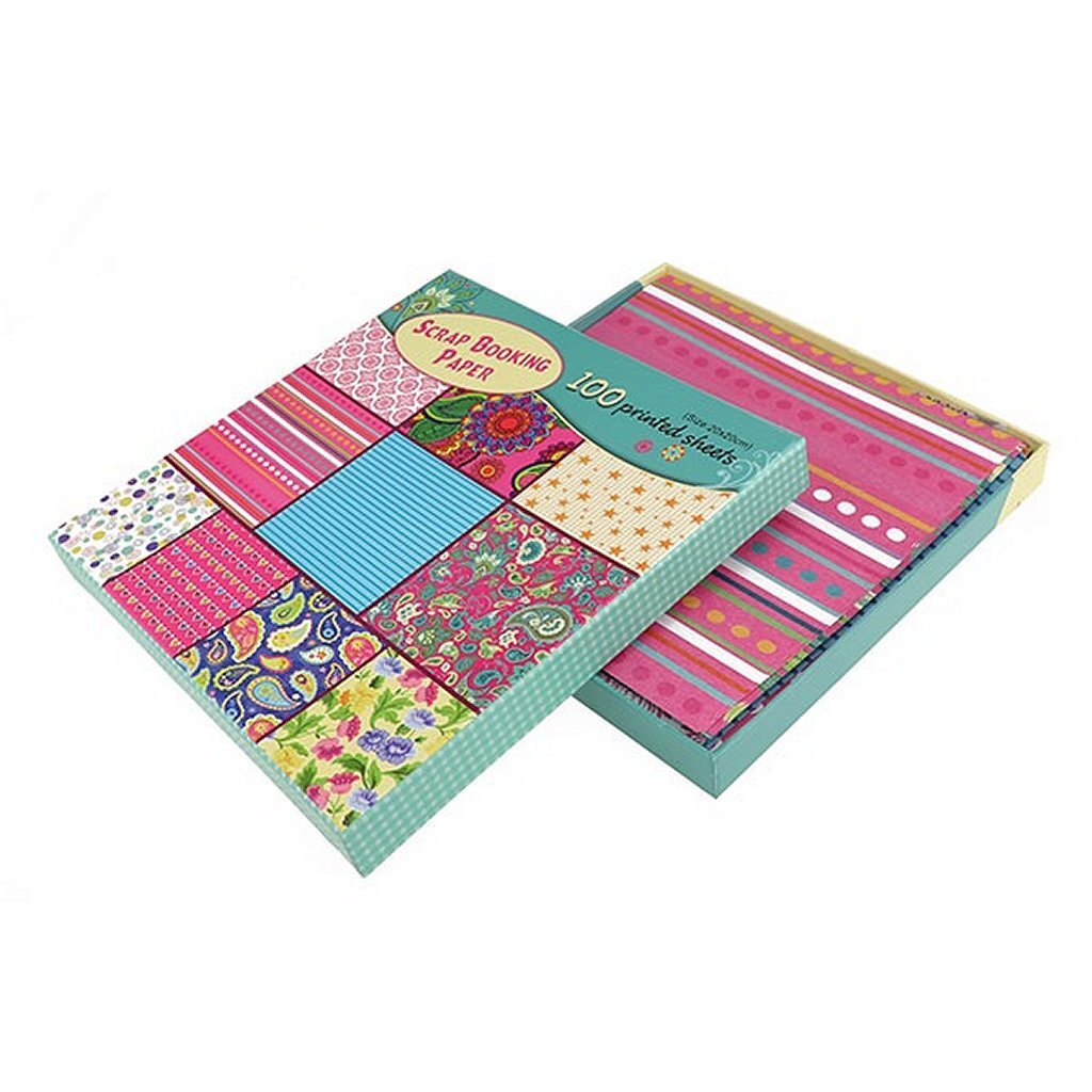 Toi-toys knutselpapierset 100 verborgene 20x20cm