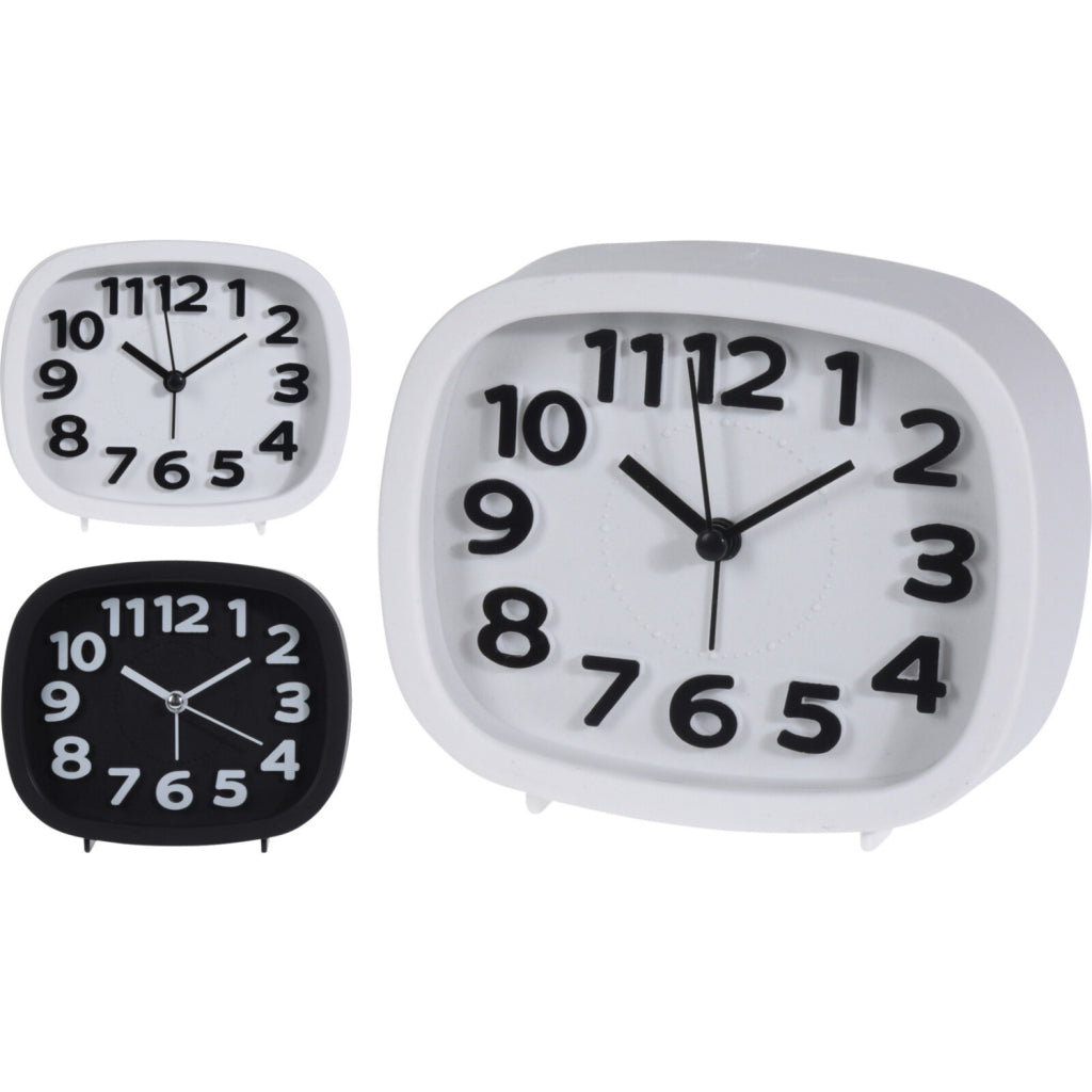 Diverse wekker op batterij 2 assorti kleur