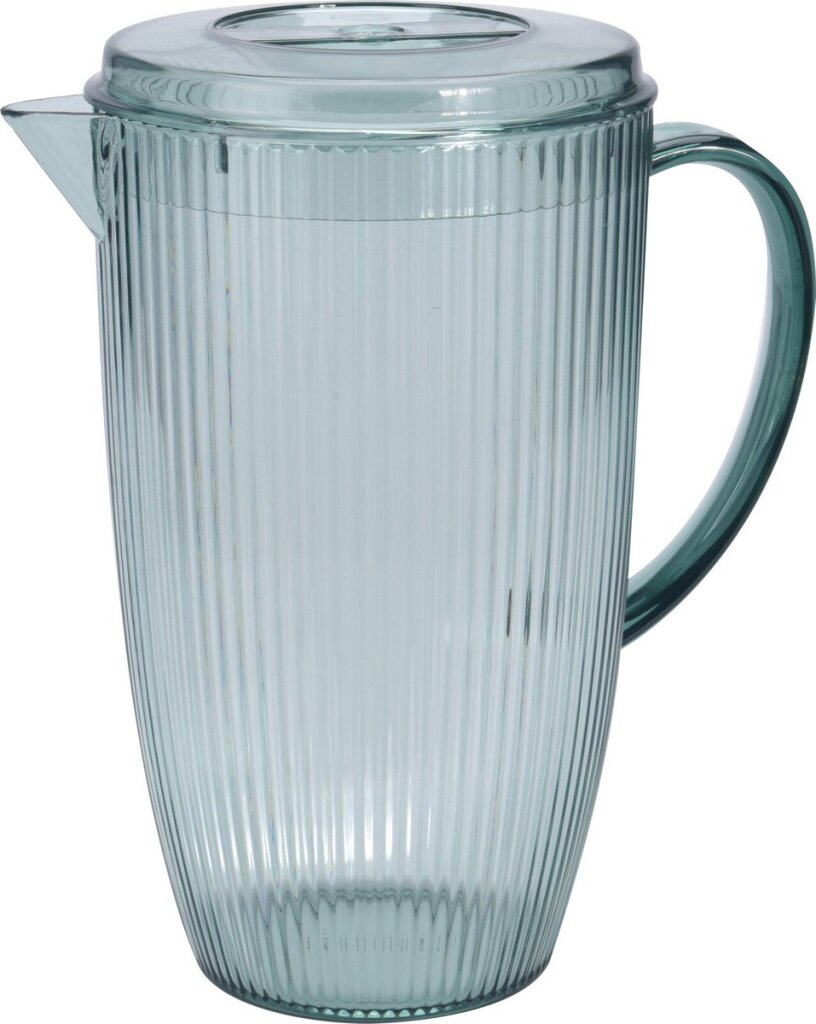 Excellent Houseware Houseware Sapkan schenkkan Karaf met Deksel 2,5L Transparant Groen