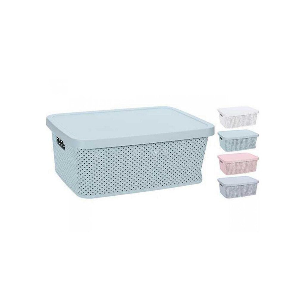 Diverse opbergdoos 7000ml met deksel 4ass kleuren 274x22