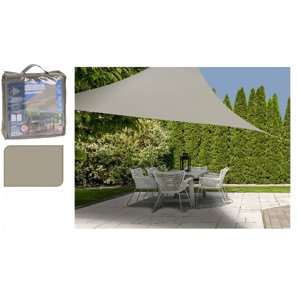 ProGarden ProGarden Schaduwdoek driehoek 3,6x3,6x3,6m zandkleurig