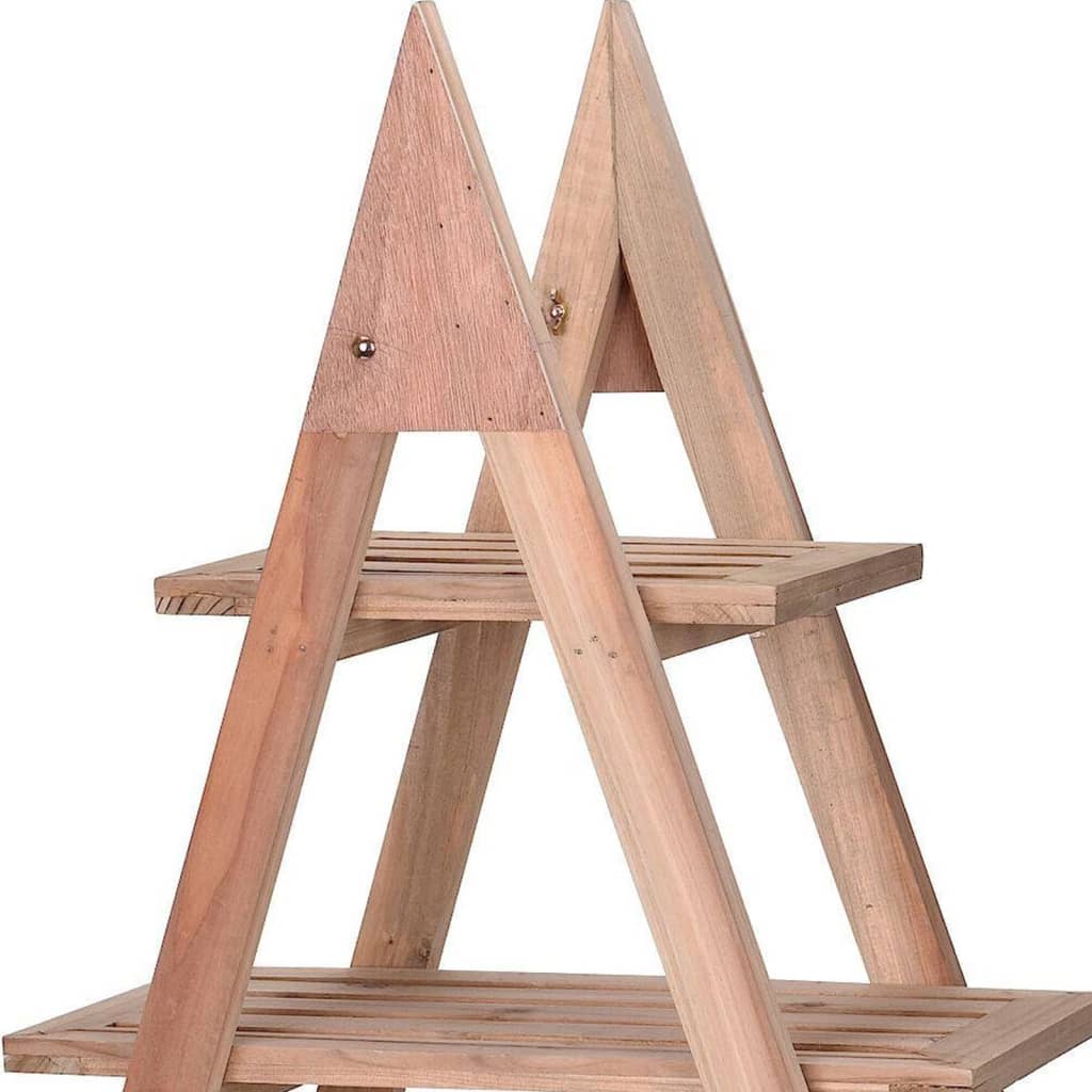 HS Collection HS Collection Plantenrek met 3 niveaus 48x32x79 cm hout