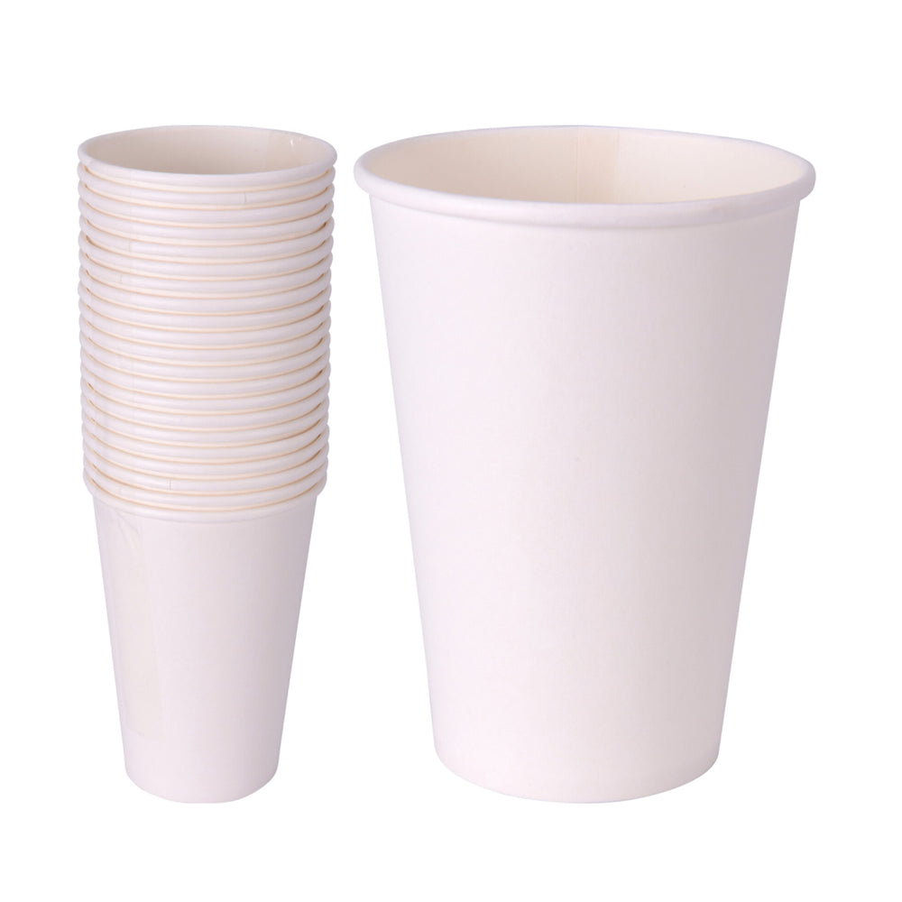 Basis papieren bekers 350 ml wit