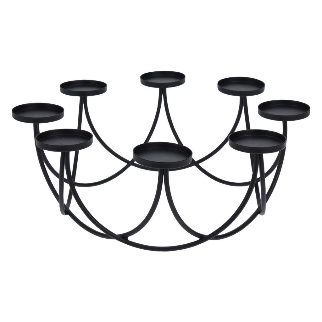 H s kandelaar 30x12cm dia zwart